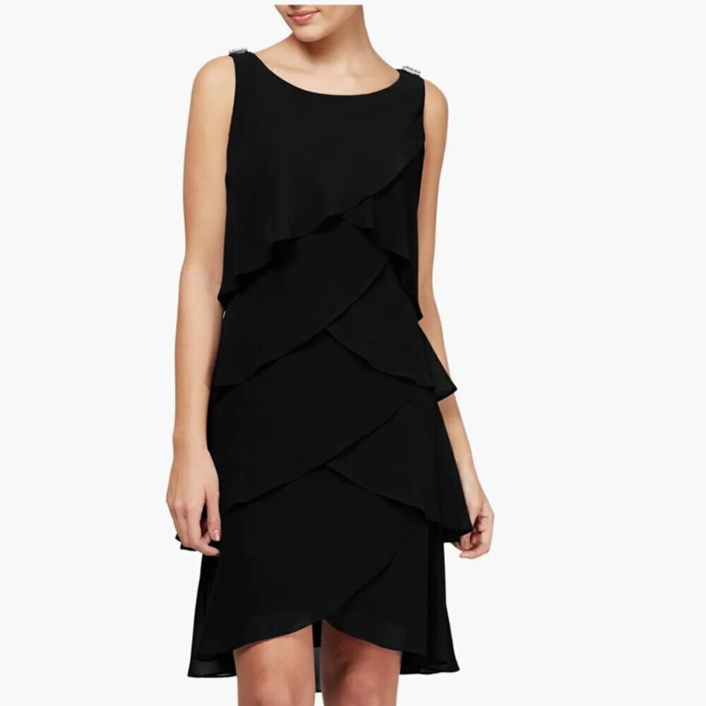 SL Fashions Tulip Chiffon Dress